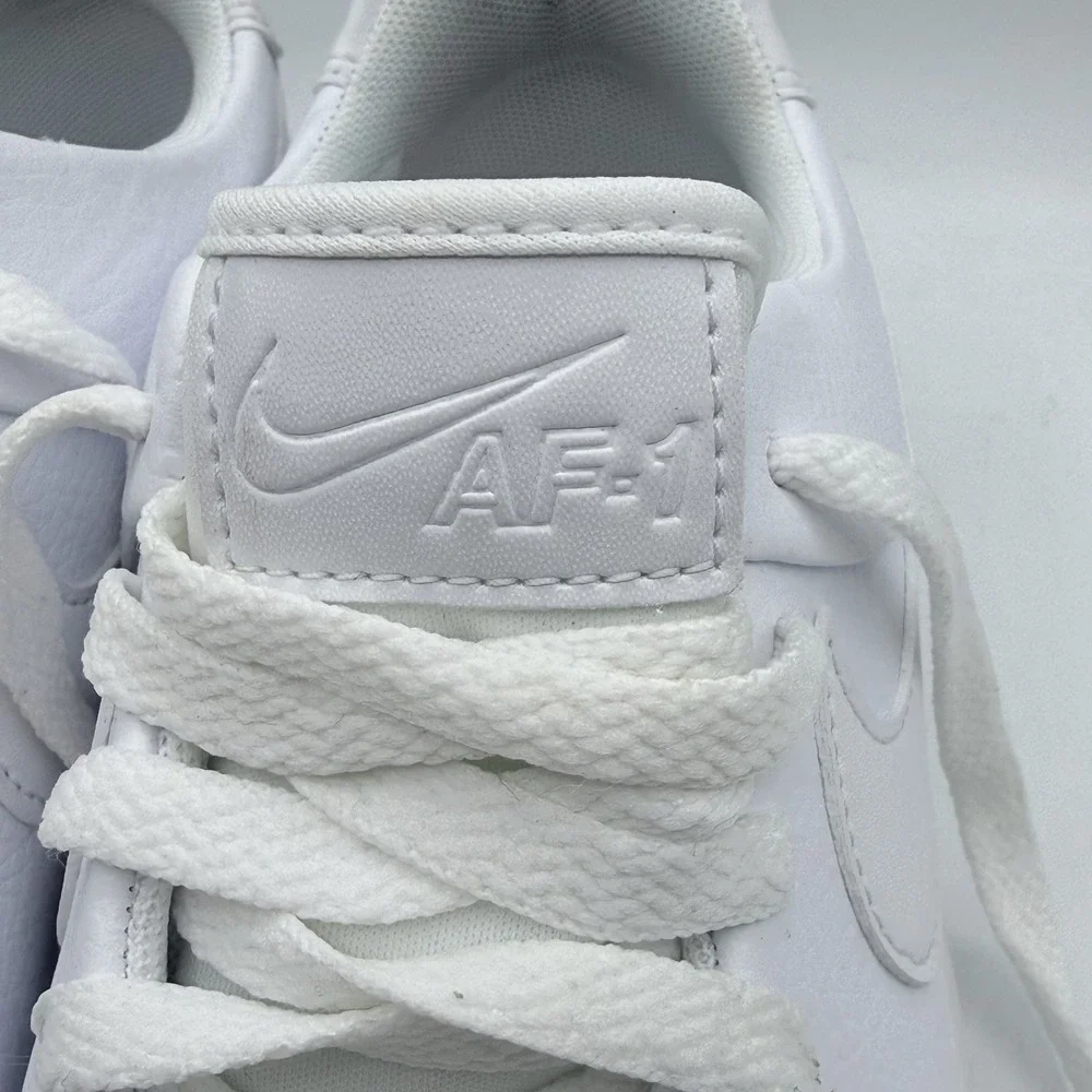 Nike Women's Air Force 1 Sage Low Triple White Platform Sneakers Size 7 - Picture 9 of 9